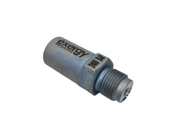 Exergy Performance - 2001-2004 LB7 Duramax 2400 Bar (34 800 PSI) Pressure Relief Valve (M16x1.5 Outlet) RACE ONLY - E07 10116